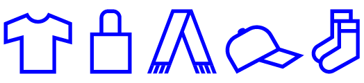 Pictogrammes marquage sur textile