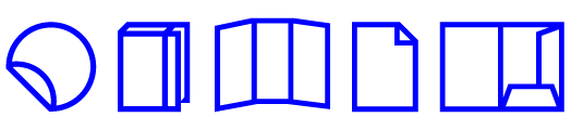 Pictogrammes marquage sur papeterie