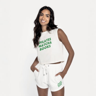 PILATES MATCHA BOOKS - Débardeur crop