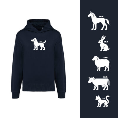 Sweat capuche oversize - Animaux